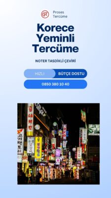 Korece Tercüme Ankara